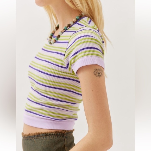 Urban Outfitters Out From Under Everyday Seamless baby tee NWT - Picture 4 of 7